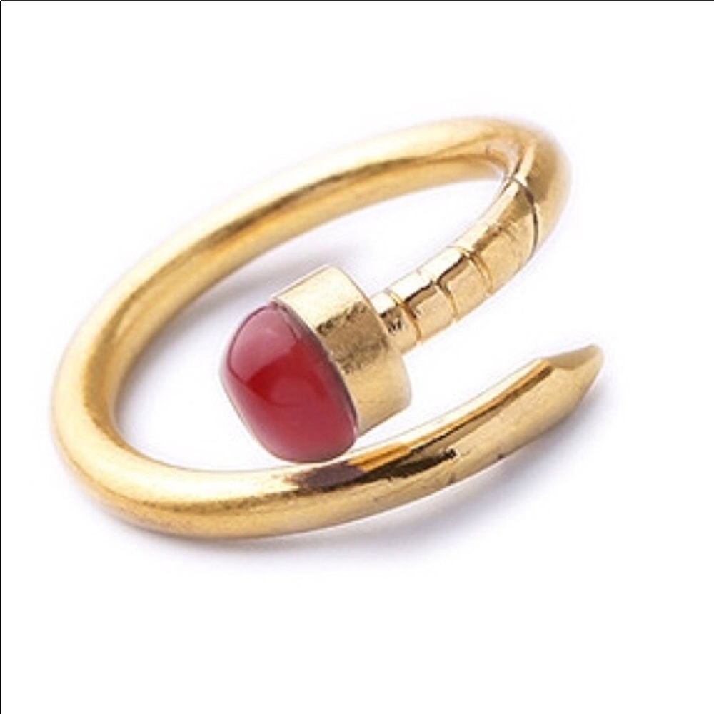 Red Stone Ring - Picture 2 of 4